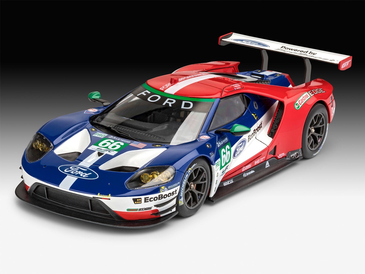 Revell Ford GT Le Mans 2017 Modellino Auto in Scala 1:24 - Level 4, Motore in più parti, Corpo in due pezzi