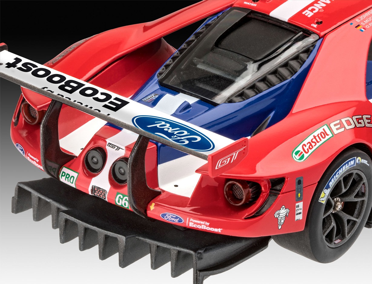 Revell Ford GT Le Mans 2017 Modellino Auto in Scala 1:24 - Level 4, Motore in più parti, Corpo in due pezzi