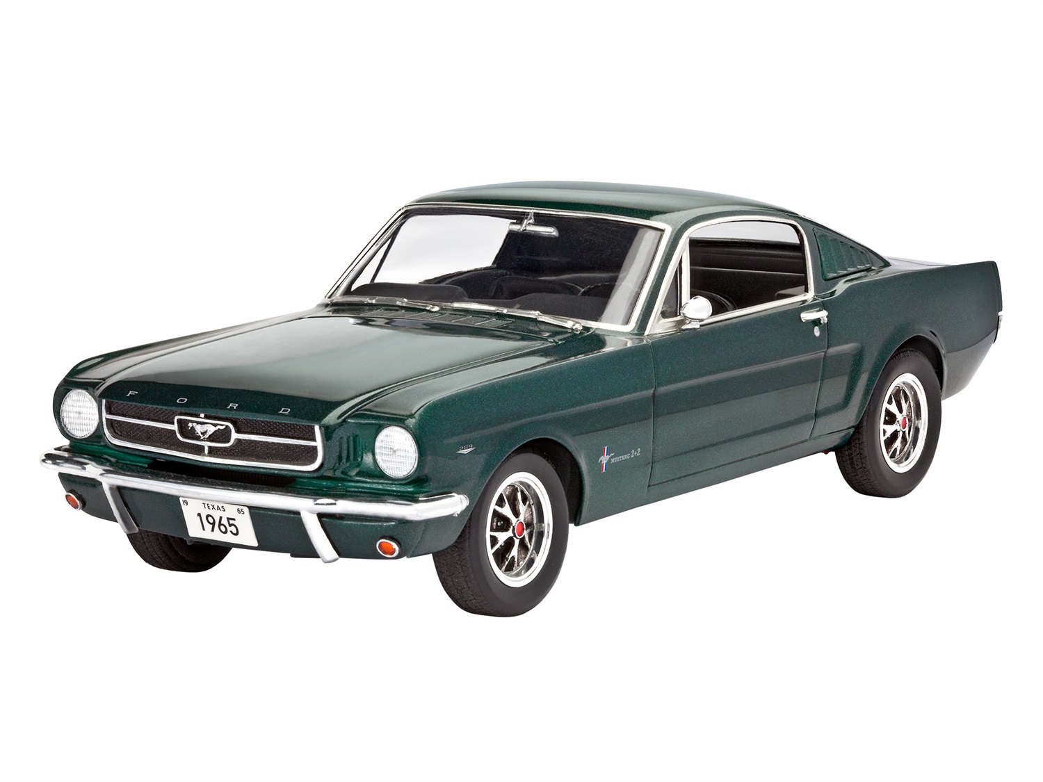 Revell 1965 Ford Mustang 2 2 Fastback Kit di Modello in Plastica Scala 1:24 con Motore Dettagliato e Cappuccio Mobile