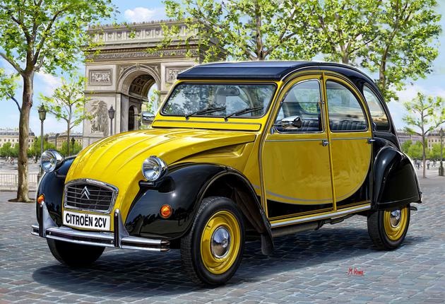 Revell Citroen 2CV Charleston Kit di Modello in Plastica Scala 1:24 con Dettagli Fedele