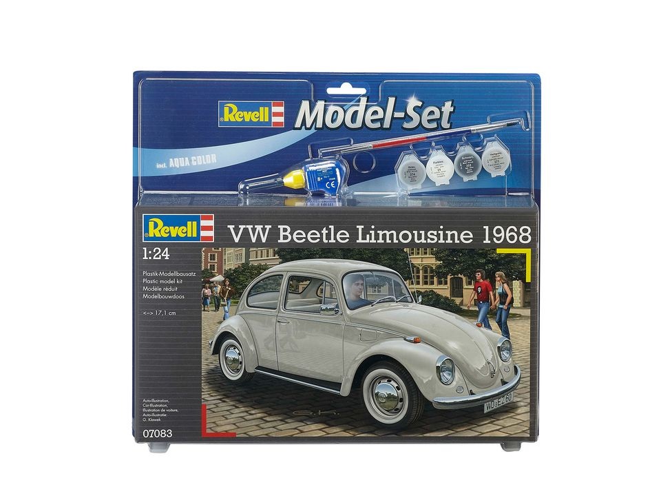 Revell VW Beetle Limousine 1968 Kit di Montaggio Scala 1:24 Colore Bianco