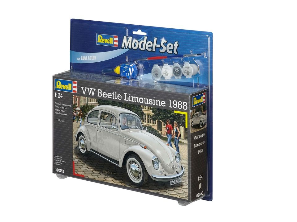 Revell VW Beetle Limousine 1968 Kit di Montaggio Scala 1:24 Colore Bianco