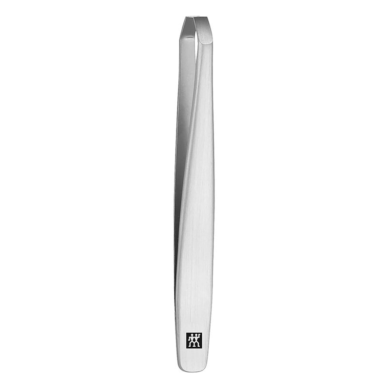ZWILLING Pinzetta Angolata in Acciaio Inox 9 cm - Regolazione Sopracciglia, Punte Ruvide e Ipoallergenica