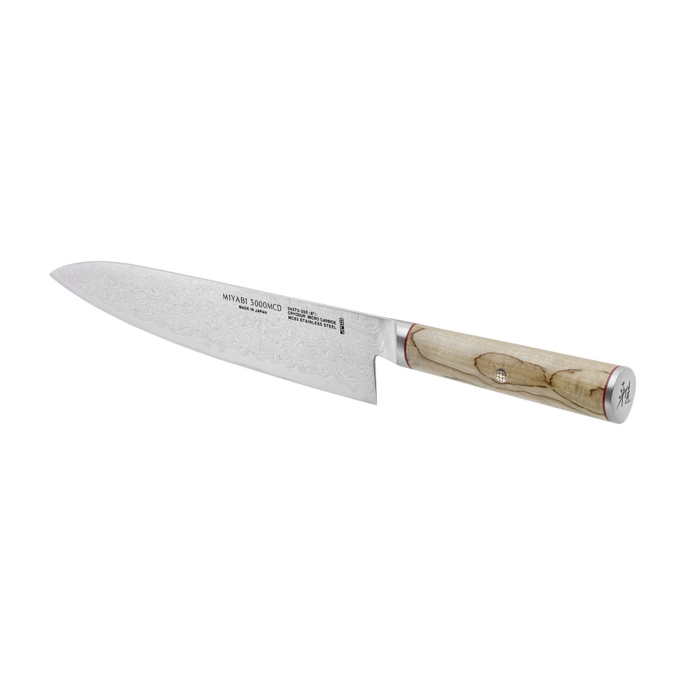 ZWILLING Miyabi 5000 MCD Coltello da Cucina Gyutoh - Lama 20 cm, Design Damascato, Acciaio
