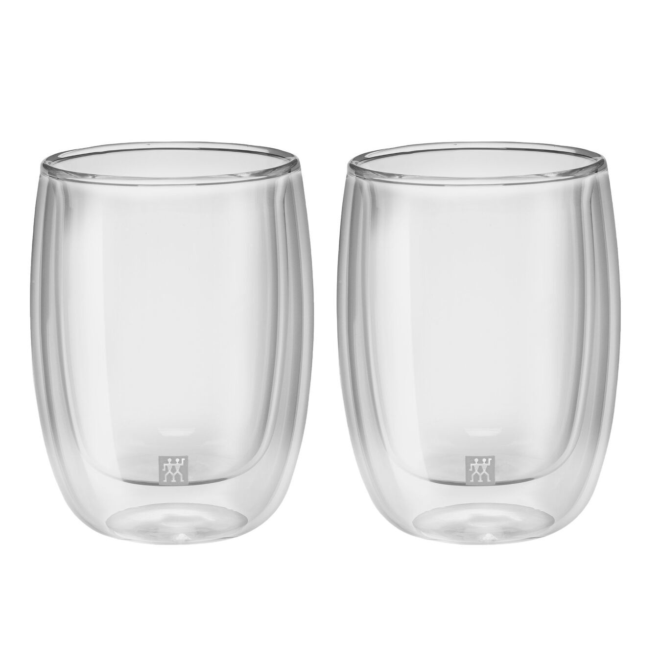 ZWILLING Sorrento Set di Bicchieri da Caffè in Vetro Trasparente, Doppia Parete, 200 ml, 2 pz