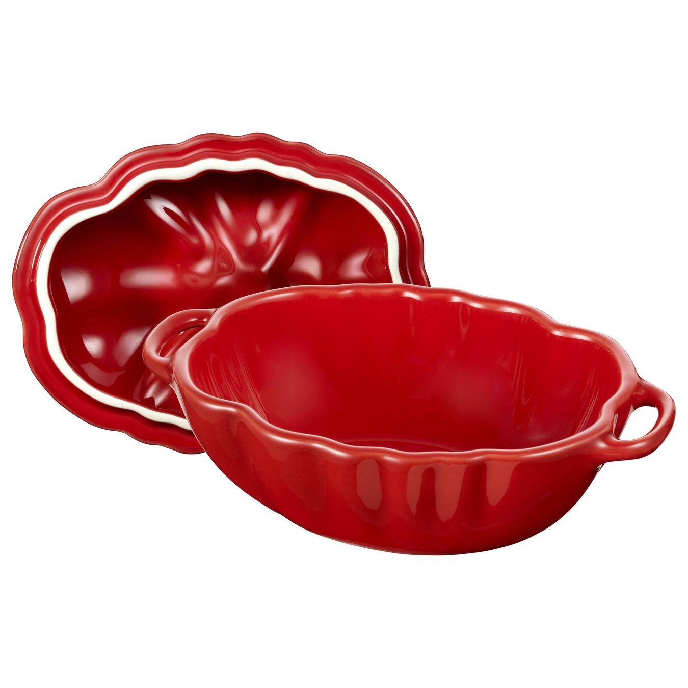 Staub Cocotte Pomodoro 16 cm in Ceramica Smaltata - Casseruola Ciliegia