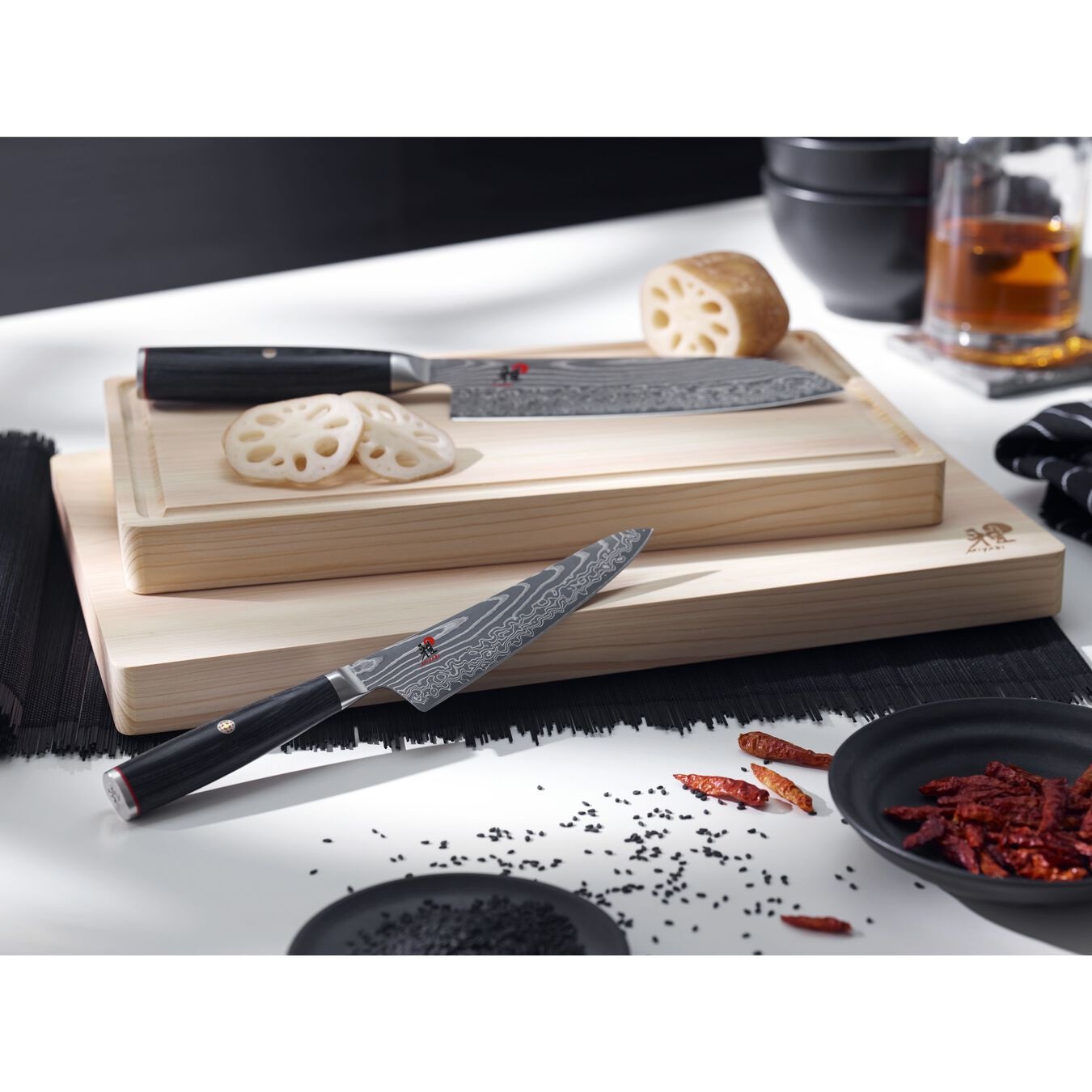 ZWILLING Miyabi 5000 FCD Coltello Gyutoh 20 cm in Acciaio Damasco con Affilatura Simmetrica