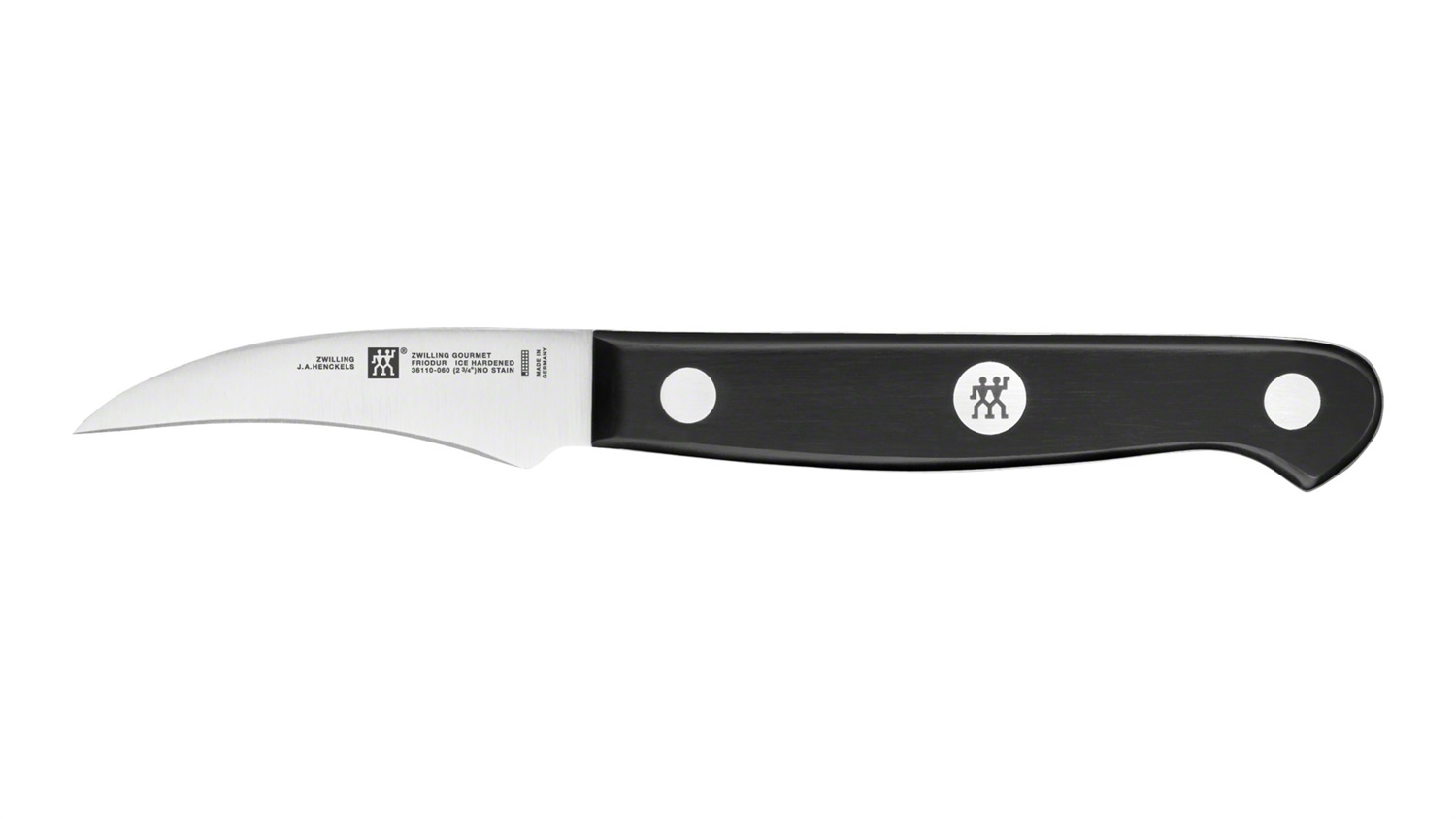ZWILLING Coltello Gourmet da Pelapatate 6 cm - Acciaio Inox Speciale, Manico Ergonomico Nero, Made in Germany
