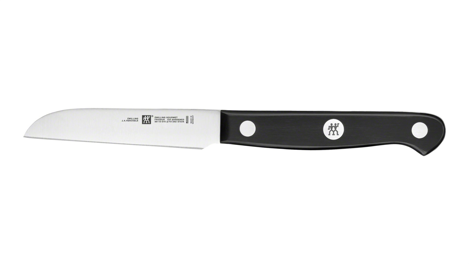 ZWILLING Coltello Gourmet da Verdura 8 cm - Acciaio Inox, Manico Ergonomico Nero, Made in Germany