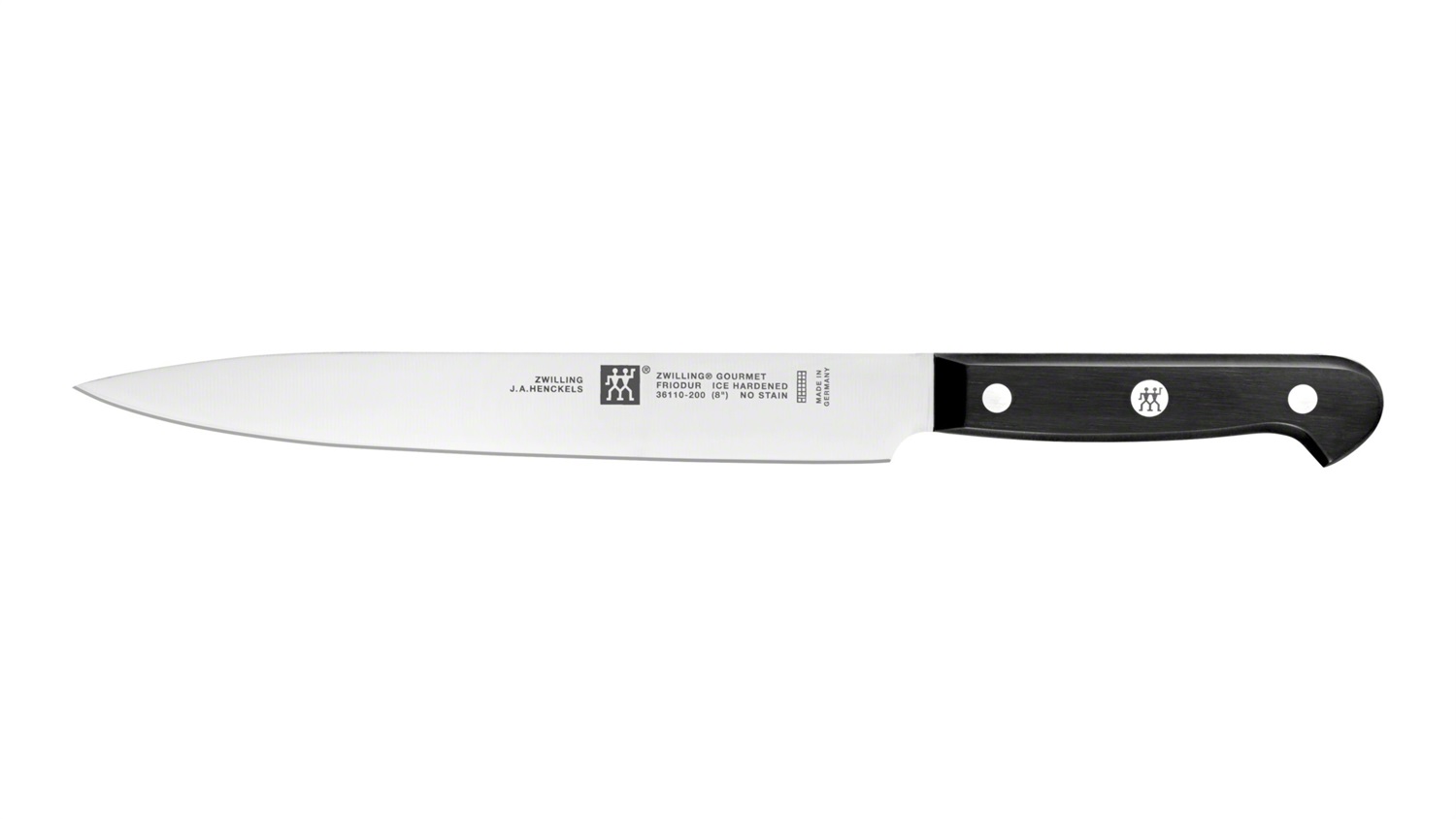 ZWILLING Gourmet Coltello per Carne 20 cm - Acciaio Inossidabile, Manico Ergonomico Nero, Made in Germany