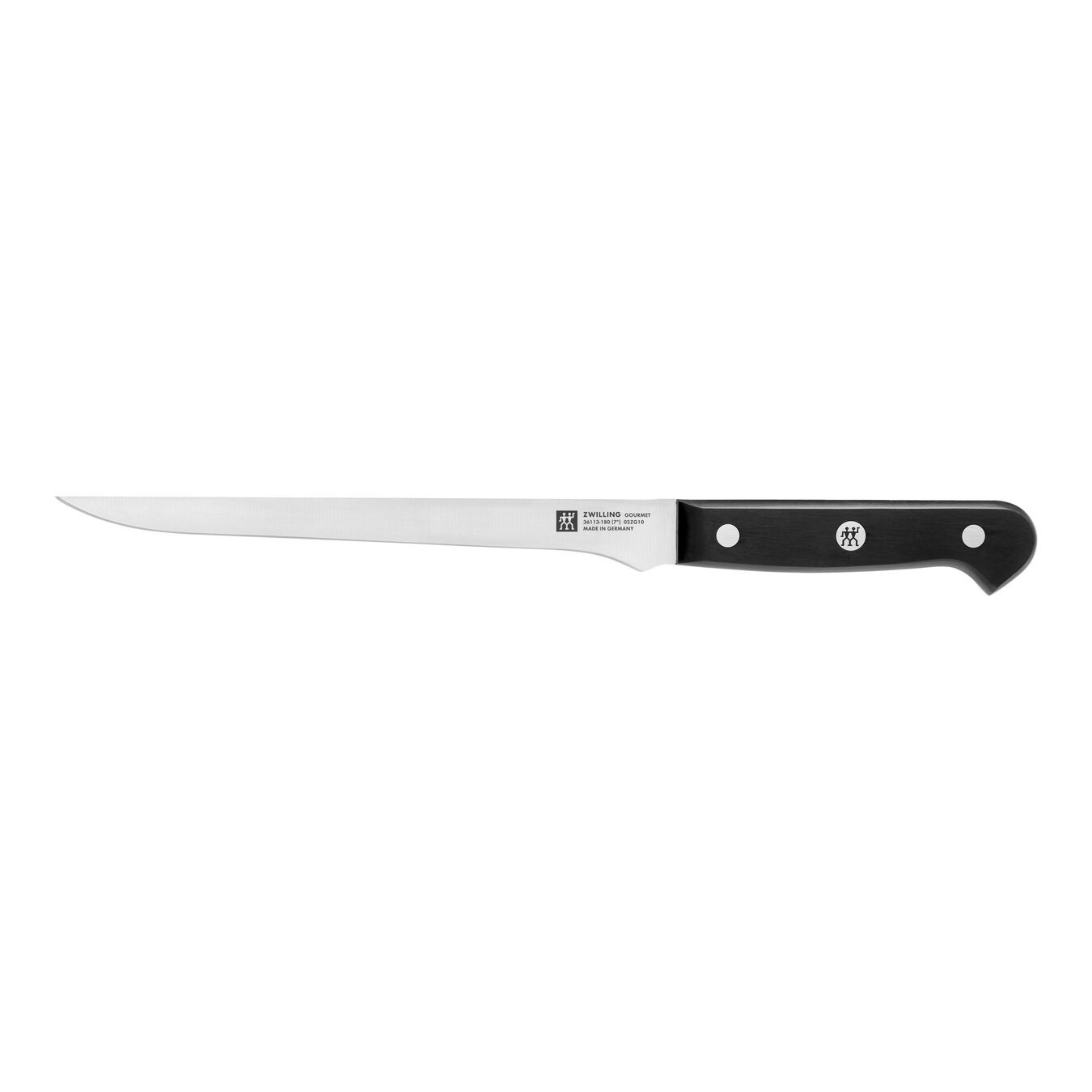 ZWILLING Gourmet Coltello per Filettare 18 cm - Acciaio Inossidabile, Manico Ergonomico Nero, Made in Germany