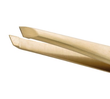 Zwilling Twinox Gold Edition Pinzetta Cosmetica Obliqua in Acciaio Inossidabile Rivestito in PVD Oro