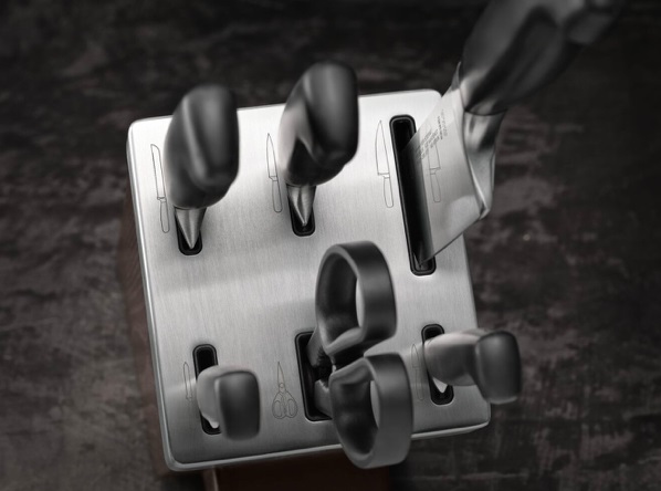 ZWILLING Four Star Ceppo di Coltelli Autoaffilante 7 Pezzi Bianco