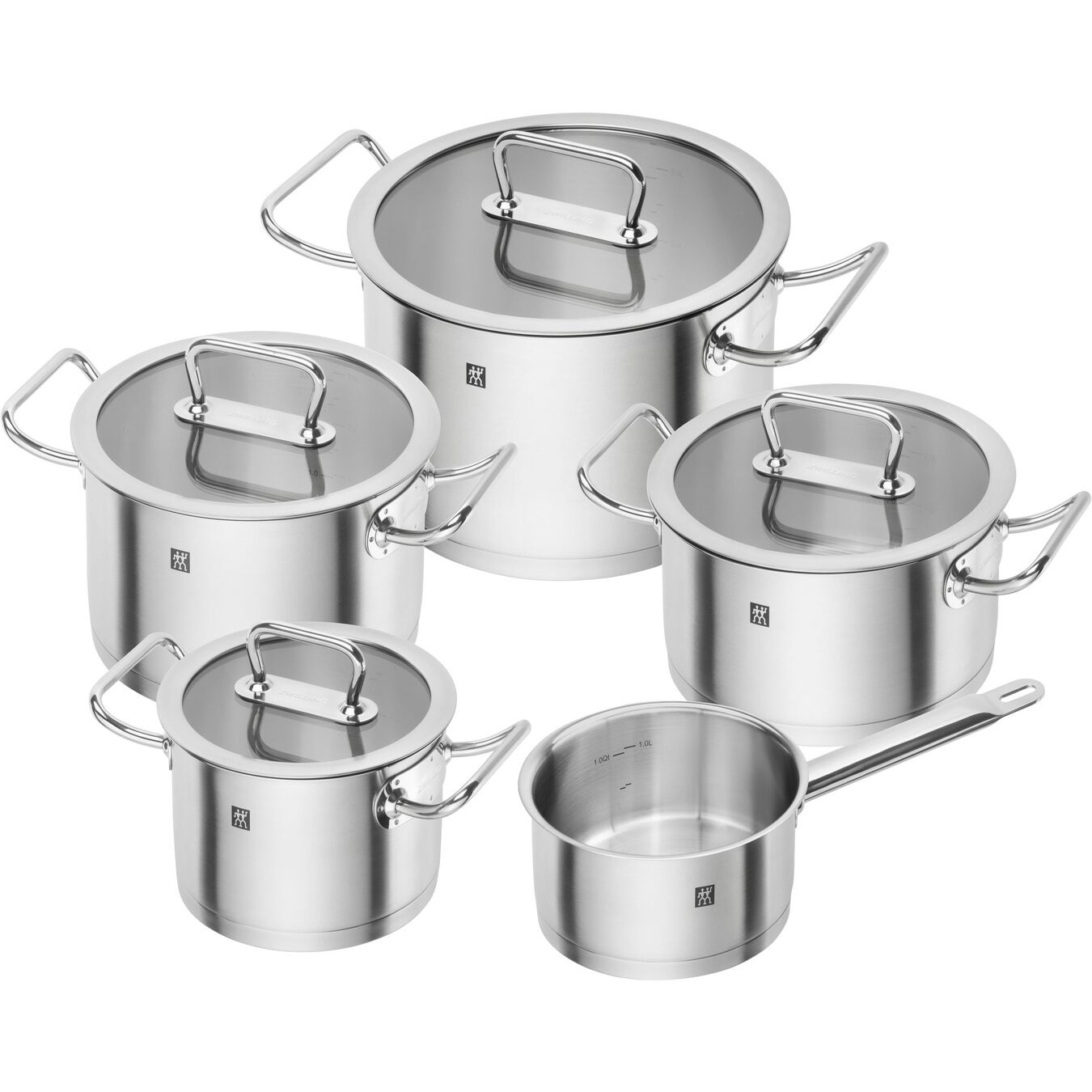 ZWILLING Pro Set di Pentole 5 pz in Acciaio Inossidabile Argento