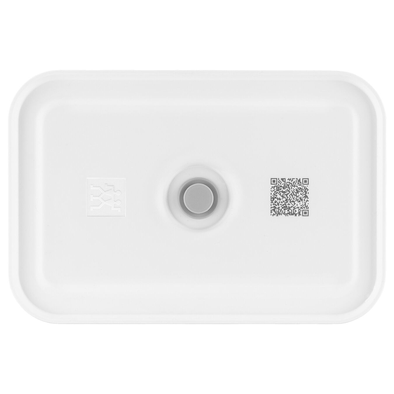 ZWILLING Fresh & Save Lunch Box Sottovuoto L - Contenitore per il Pranzo in Plastica 1 L, Piatto e Semi Trasparente Grigio