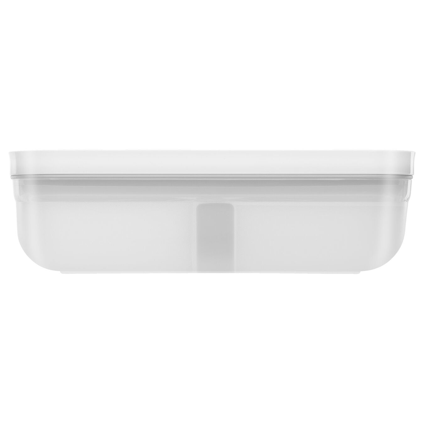 ZWILLING Fresh & Save Lunch Box Sottovuoto L - Contenitore per il Pranzo in Plastica 1 L, Piatto e Semi Trasparente Grigio