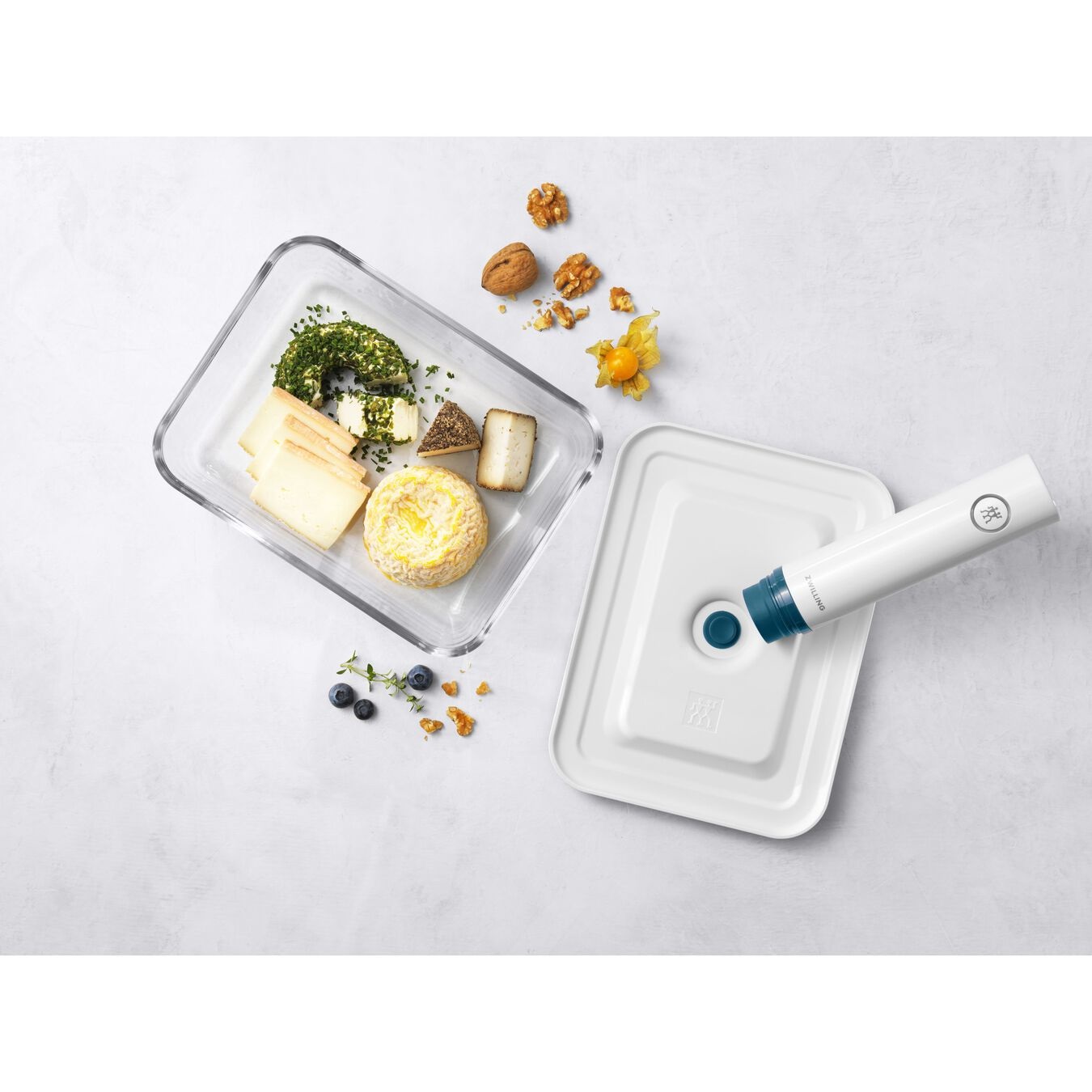 ZWILLING Fresh & Save Rettangolare Contenitore 2 L Trasparente, Bianco 1 pz