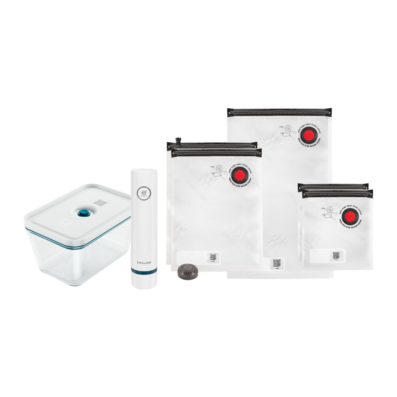 ZWILLING 36815-019-0 Macchina per Sottovuoto Blu con Set FRESH & SAVE - Preserva Freschezza fino a 5 Volte più a Lungo