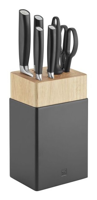 ZWILLING Set di Coltelli All Star 7 pz con Ceppo in Legno di Betulla - Design Elegante e Moderno
