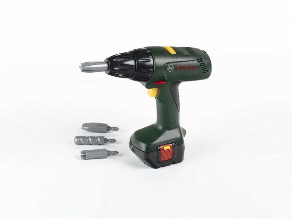 Bosch Trapano Giocattolo con 3 Punte Intercambiabili, Funzione Sonora e Luminosa, Doppia Velocità