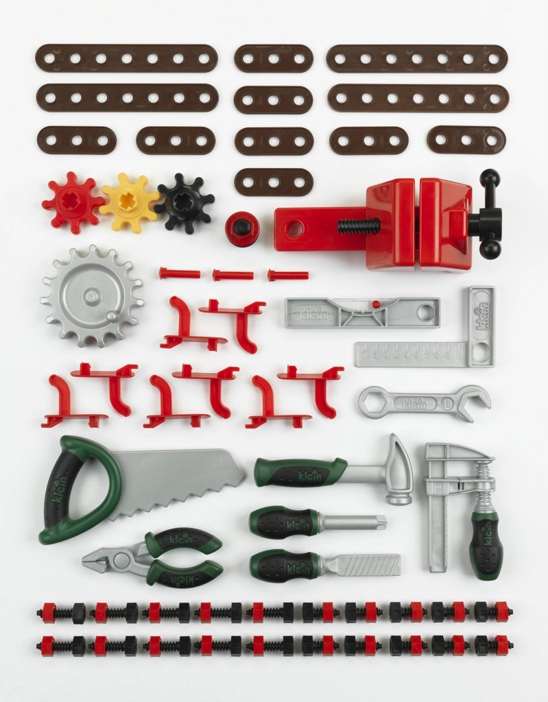 Theo Klein 8574 Banco da Lavoro Bosch - 77 Pezzi con Cacciavite, Chiave Inglese, Martello e Molto Altro, Dimensioni 57 x 35 x 86 cm, Giocattolo per Bambini a Partire dai 3 Anni