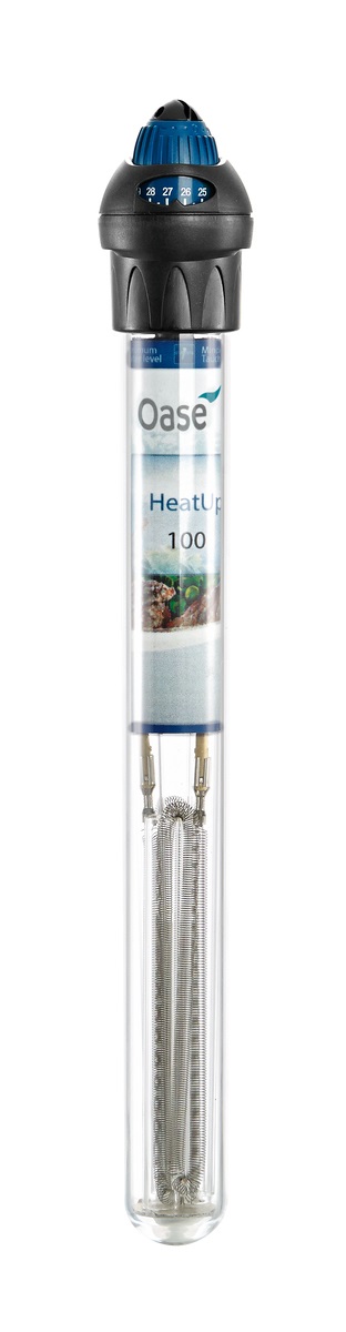 Oase HeatUp Termoriscaldatore per Acquari 100w Regolabile in Vetro di Quarzo con Spia di Controllo