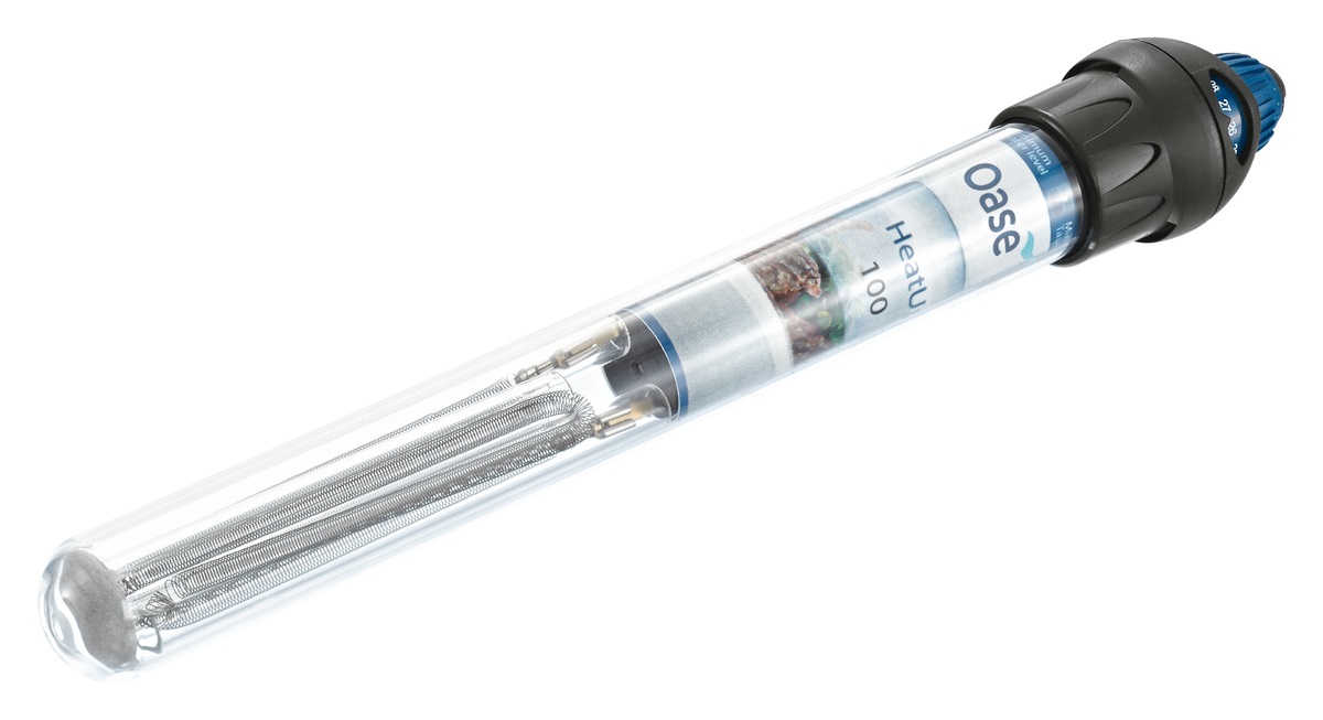 Oase HeatUp Termoriscaldatore per Acquari 100w Regolabile in Vetro di Quarzo con Spia di Controllo