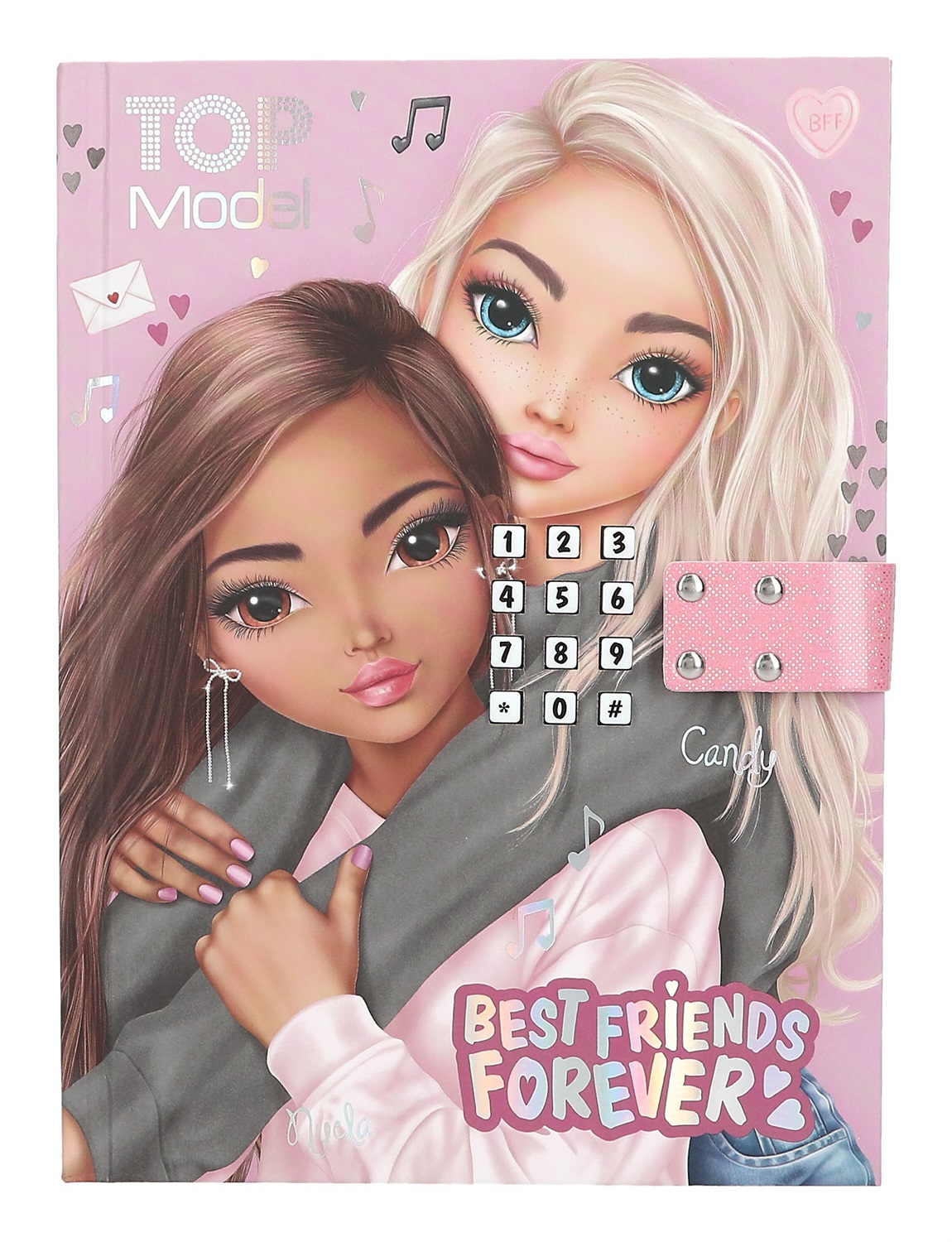 Depesche TOPModel My BFF - Diario Rosa con Codice Numerico, Suono e 80 Pagine Colorate per Bambine