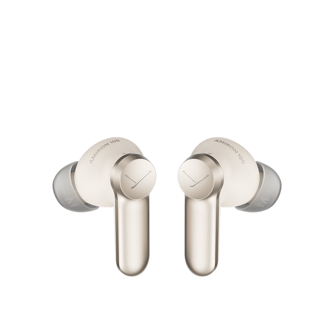 Beyerdynamic Amiron 100 - Cuffie In-Ear Bluetooth con Cancellazione del Rumore, Autonomia di 27 Ore, Modalità Trasparenza, Design Compatto, Colore Crema