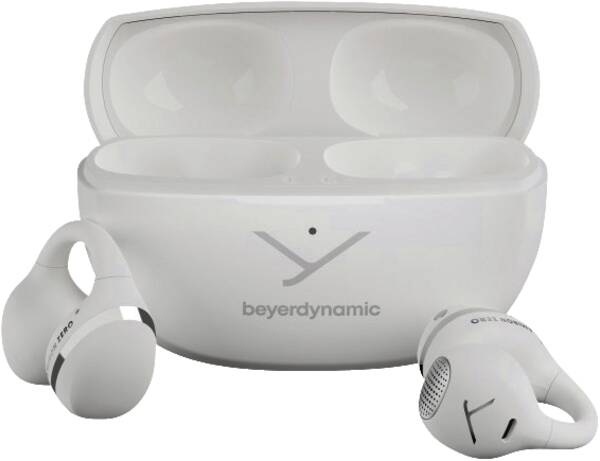 Beyerdynamic AMIRON Zero - Cuffie Aperte Bluetooth 5.4, Design Innovativo con Clip, 20 Ore di Riproduzione, Colore Bianco