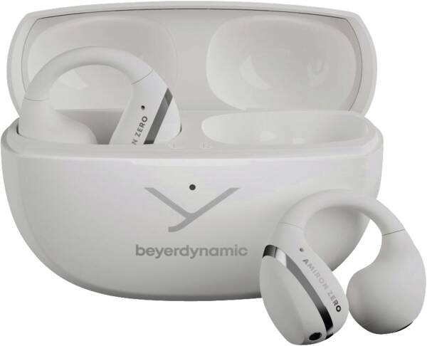 Beyerdynamic AMIRON Zero - Cuffie Aperte Bluetooth 5.4, Design Innovativo con Clip, 20 Ore di Riproduzione, Colore Bianco