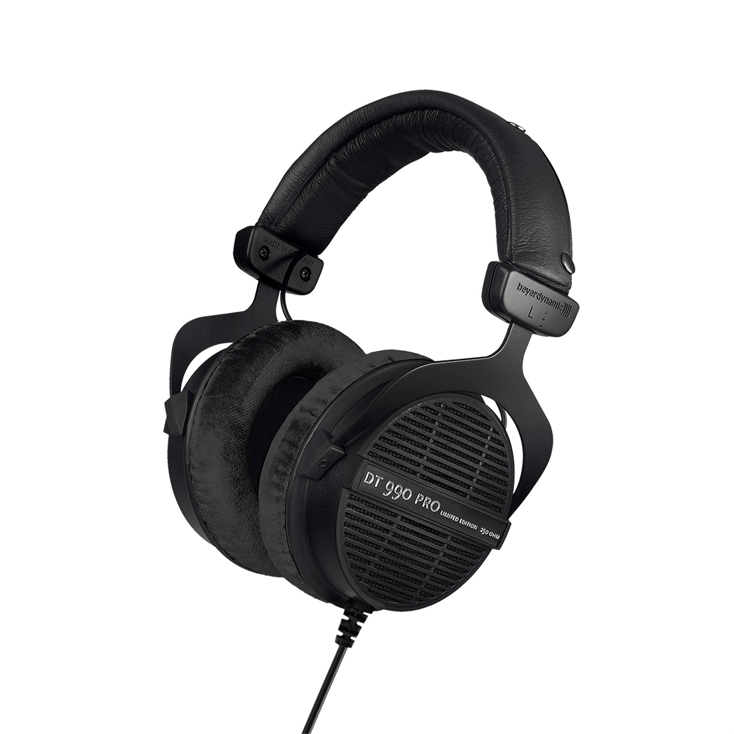 Beyerdynamic DT 990 PRO - Cuffie Sovra-Aurali Aperte 250 Ohm con Cavo da 3m, Nero
