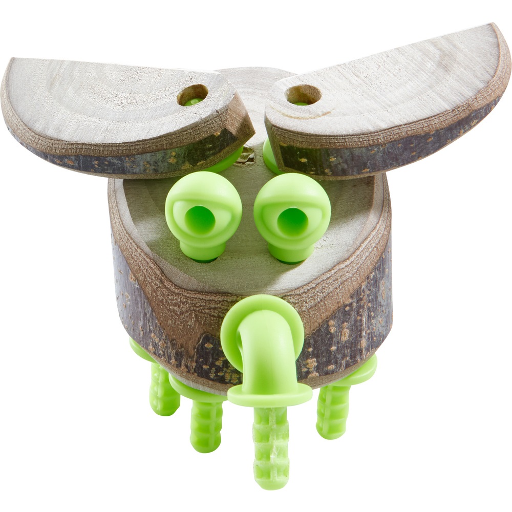 HABA Terra Kids Connectors - Set di Costruzione da 66 Pezzi con Connettori in Plastica e Sughero, Include Trapano a Mano, per Bambini dai 8 Anni