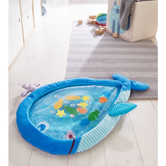 HABA Tappetino da Gioco d'Acqua Grande Balena - Alta Qualità, per Bambini da 6 Mesi, Stimola la Fantasia