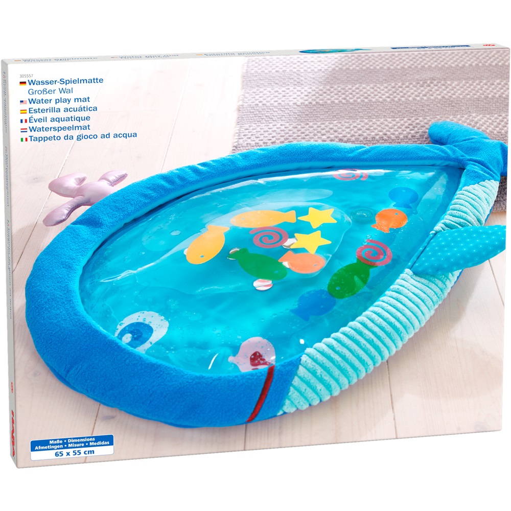 HABA Tappetino da Gioco d'Acqua Grande Balena - Alta Qualità, per Bambini da 6 Mesi, Stimola la Fantasia