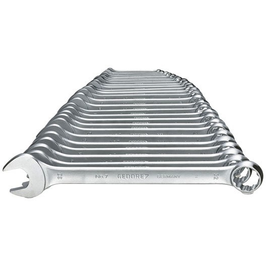 Gedore Chiave Combinata Set di 26 Pezzi 6-32 mm Inclinata di 15° Dodecagonale Profilo UD