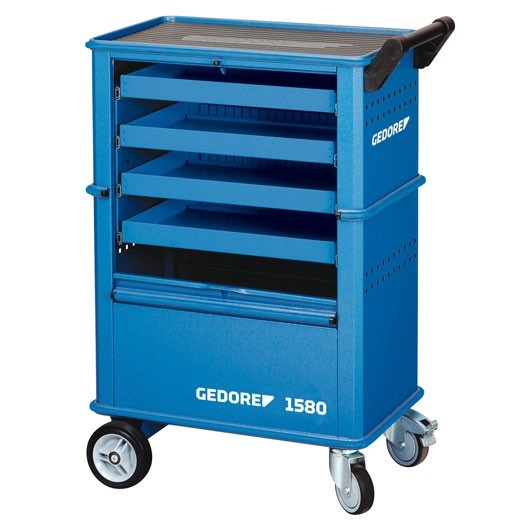 Gedore 6627550 Carrello Portautensili con 4 Cassetti - Qualità Industriale, Dimensioni 950x625x420 mm, Peso 40 kg