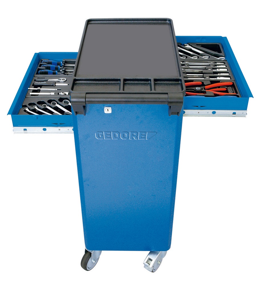 GEDORE Carrello Portautensili 9018140 - 6 Cassetti, Altezza 930 mm, Profondità 490 mm, Peso 43,5 kg
