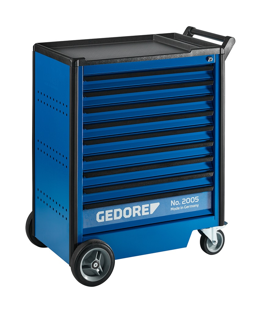 Gedore Carrello portautensili 2005 0810 con 9 cassetti, dimensioni 1020x865x605 mm, capacità 500 kg
