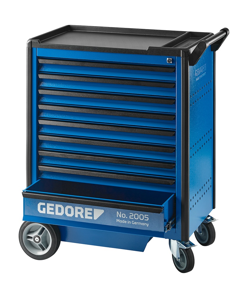 Gedore Carrello portautensili 2005 0810 con 9 cassetti, dimensioni 1020x865x605 mm, capacità 500 kg