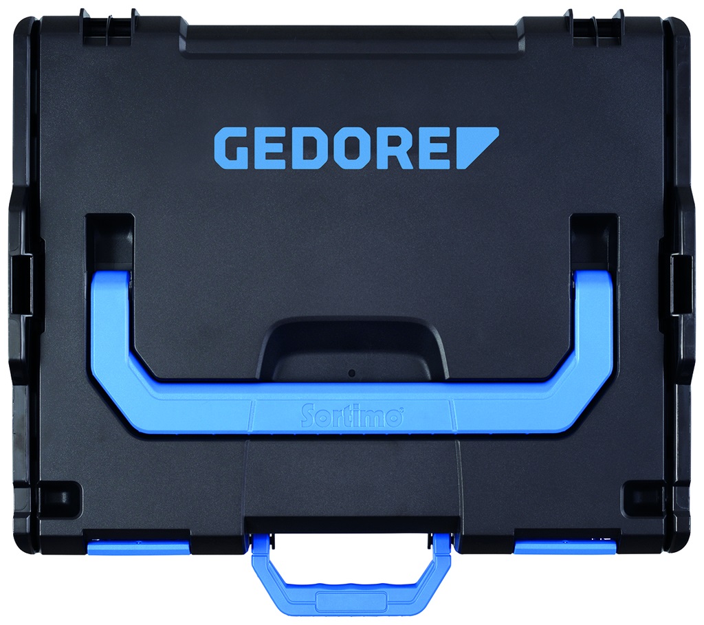 Gedore 1100-BASIC - Surtido professionale in cassa L-BOXX 136 con martello, pinza e utensili vari