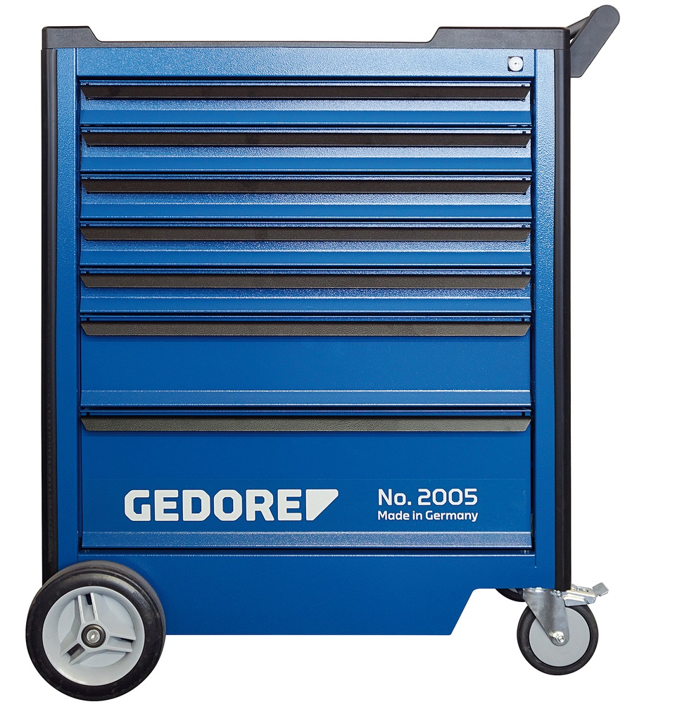 Gedore Carrello Portautensili 2005-TS-308 con 147 Pezzi Assortiti, 7 Cassetti, Dimensioni 1020x865x605 mm