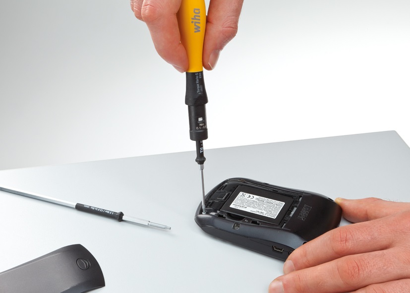 Wiha TorqueVario®-S ESD 2882 - Cacciavite Dinamometrico 0,04-0,46 Nm con Limitazione del Par di Aggiustamento Variabile