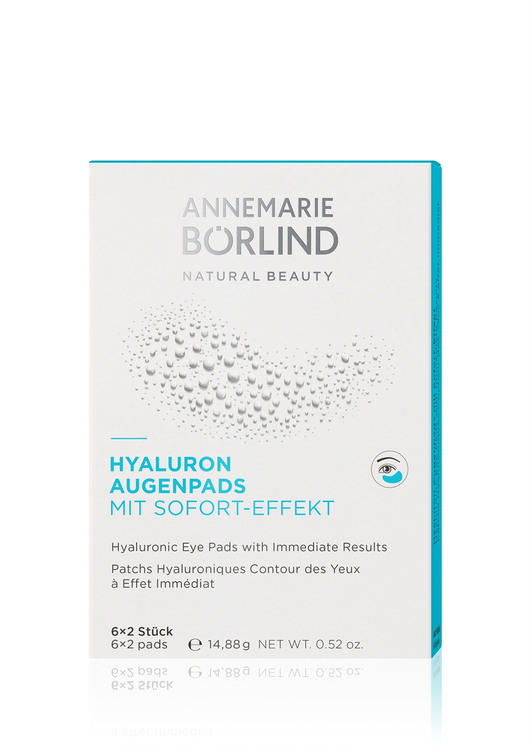 Annemarie Börlind Patch Occhi Idratanti 6 x 2 pz - Hyaluron Eye Pads Nutritivi e Rinfrescanti