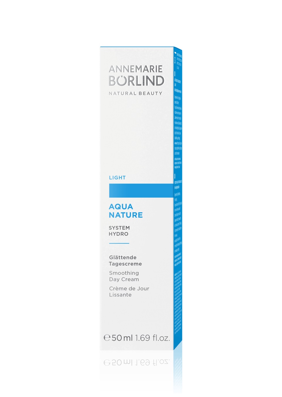 Annemarie Börlind Aquanature Smoothing Day Cream Light 50 ml - Crema Viso Giorno Idratante e Levigante, Texture Leggera, Vegana