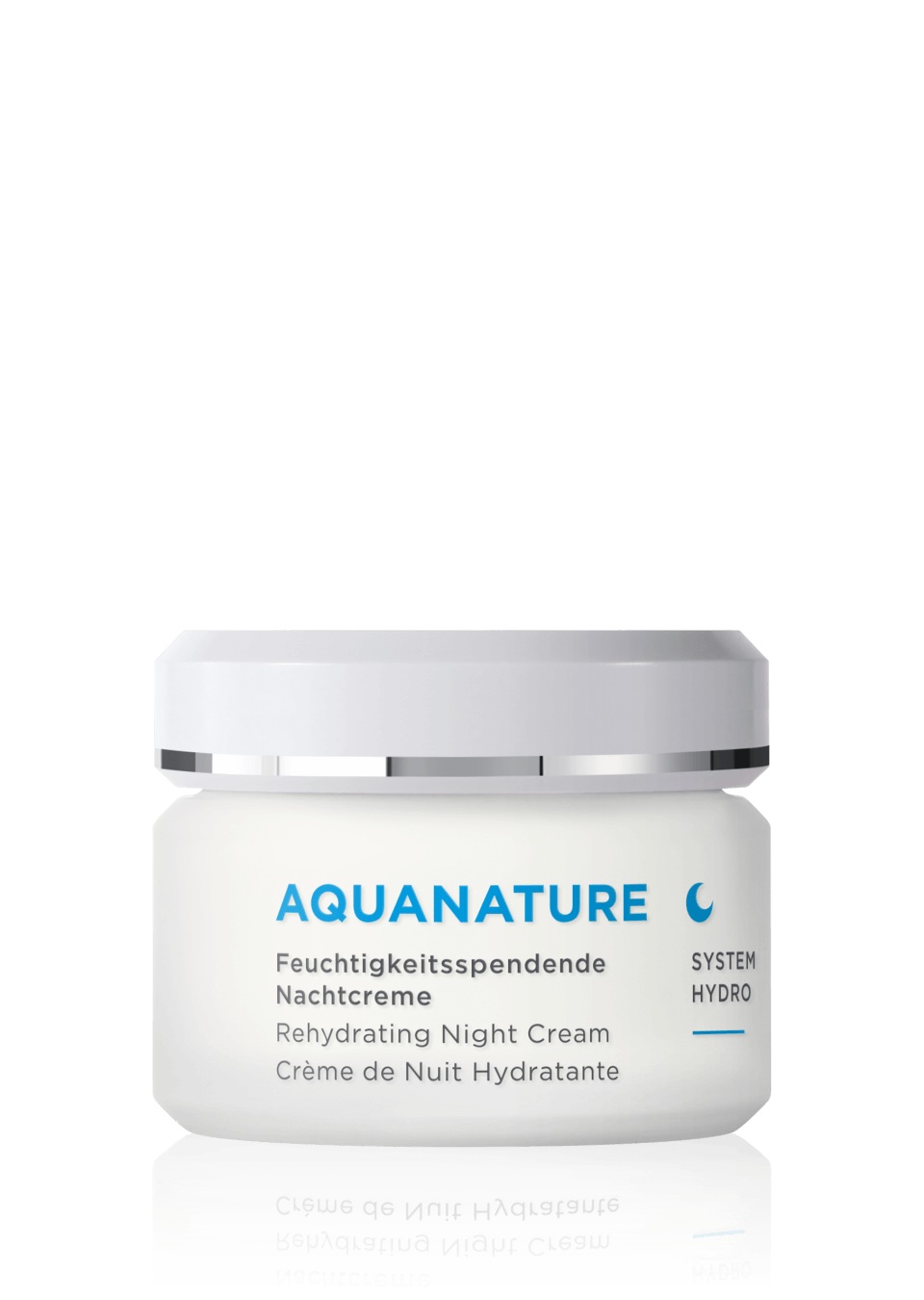 Annemarie Börlind Aquanature Rehydrating Night Cream - Crema da Notte Idratante con Acido Ialuronico e Aloe Vera, 50 ml