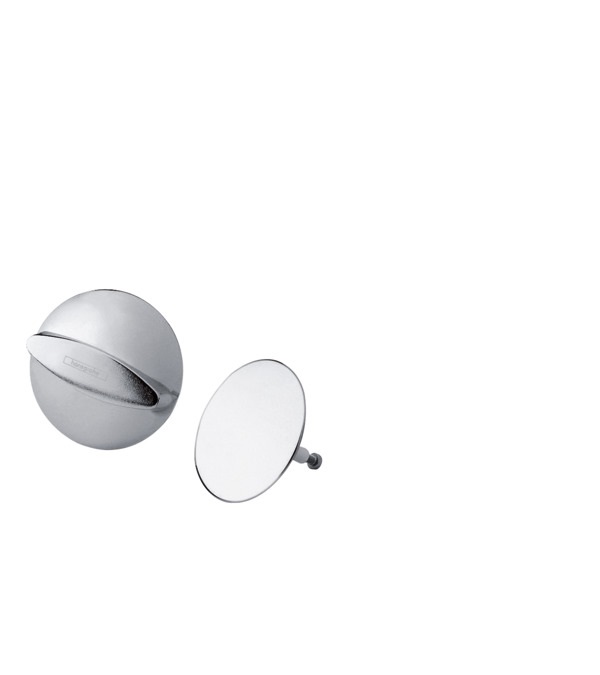 Hansgrohe 58185000 Set Esterno Flexaplus Argento - Sifone per Vasca da Bagno con Maniglia e Tappo di Sicurezza