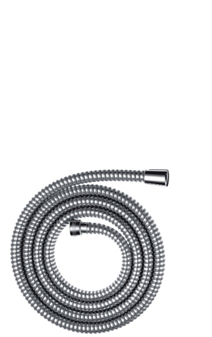 Hansgrohe Metaflex Flessibile Doccia 200 cm Cromo - Tubo in Plastica Spiralato con Memoria di Forma e Protezione Antipiega