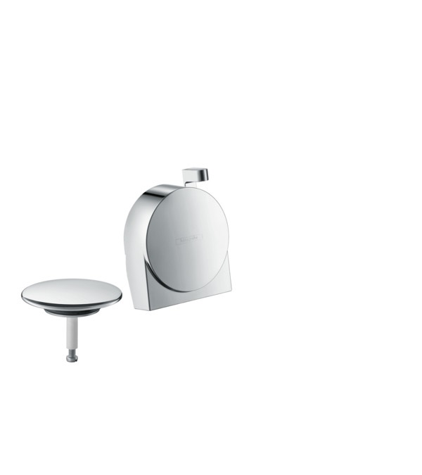 Hansgrohe 58117000 Set Esterno per Erogazione Vasca in Cromo con Getto a Cascata Regolabile e Funzione QuickClean