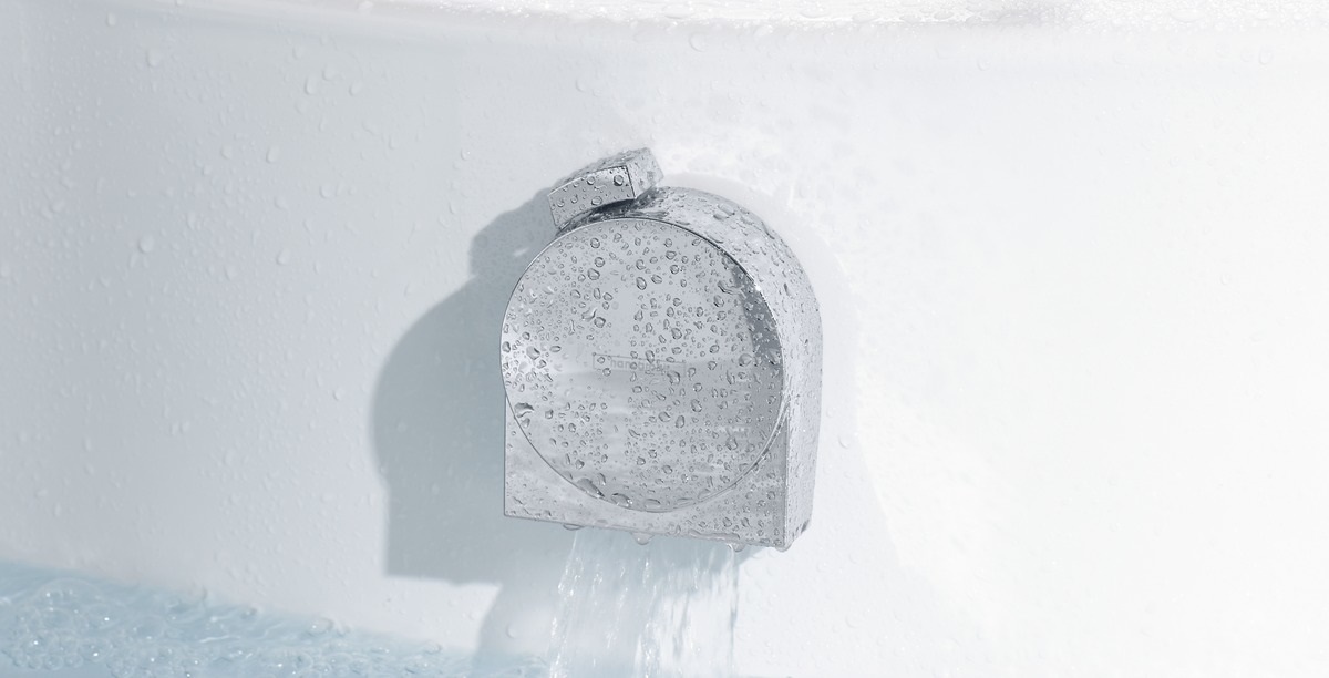 Hansgrohe 58117000 Set Esterno per Erogazione Vasca in Cromo con Getto a Cascata Regolabile e Funzione QuickClean